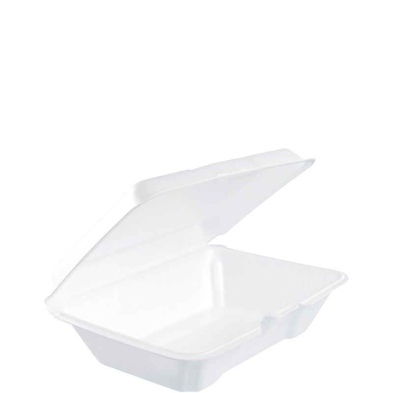 Foam Hinged Lid Container 9.3" - Single Compartment