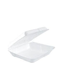 Foam Hinged Lid Container 8" - Single Compartment