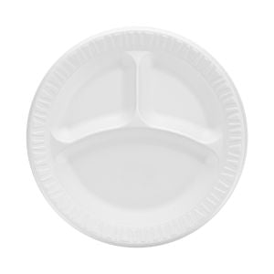 Foam Laminated  Dinnerware 3-Comp Plate 9"