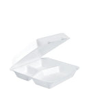 Foam Hinged Lid Container "Happy Face" - Three Compartment