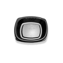 7" Black Plate With Clear Lid Combo