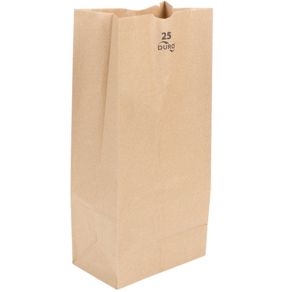 Duro 25 lb. Tall Kraft Paper Bag