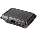 Genpak Deep All Purpose Foam Hinged Container (Black)