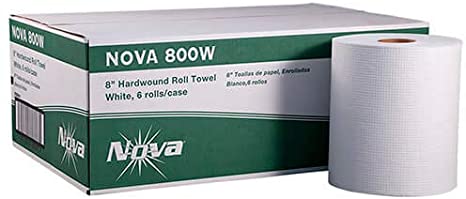 Nova Hardwound Roll Towel White 800