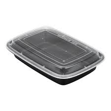 Plastic Rectangle Microwavable Container (32 oz)