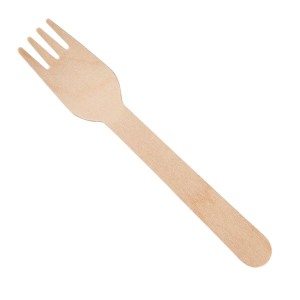 Wooden Compostable Fork, Heavy Weight