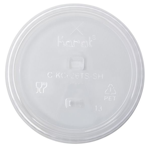 Strawless Sipper Lid for 12-24 oz PET Cup