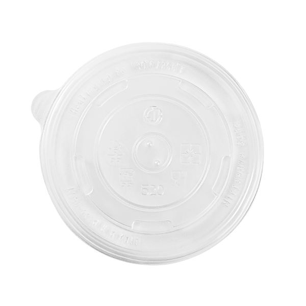 PP Flat Lid for Paper Food Container 16 oz