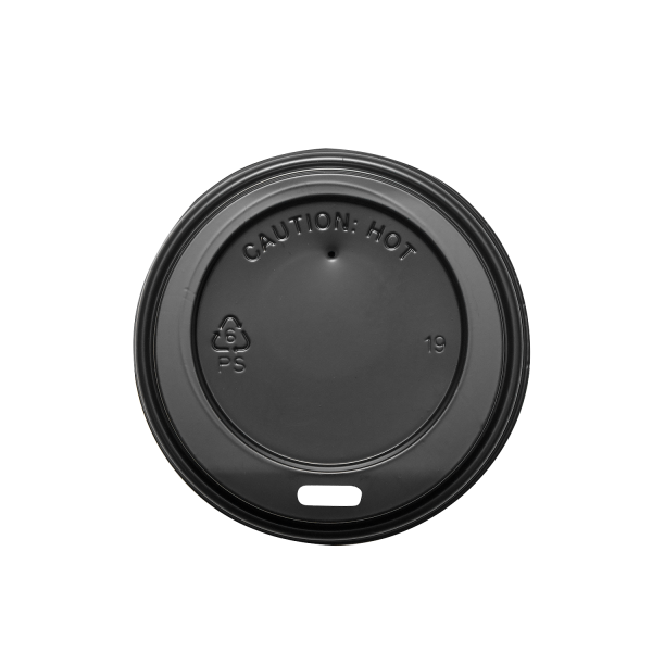 Hot Cup Dome Lid Black Fit for 8 oz
