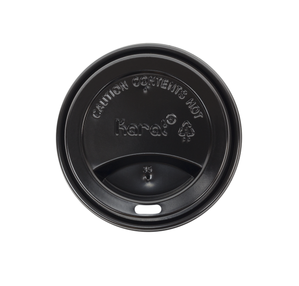 Hot Cup Dome Lid Black