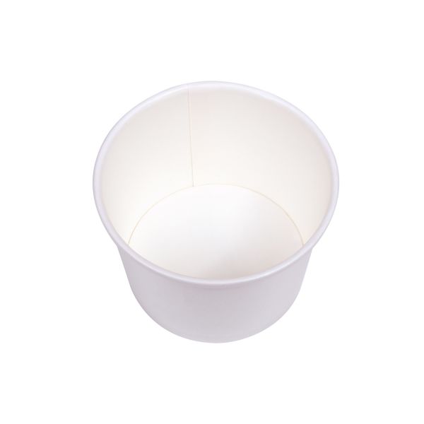 Paper Food Container 8 oz White