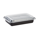 Black Food Container Rectangular Combo Pack 28oz.