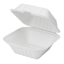 Bagasse Hinged Container 6"